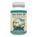 PetAg Sure Grow 100 - fremmer optimal beinutvikling i valpe åtte uker og eldre - med kalsium, fosfat og vitaminer A & D - 100 Chewable tabletter