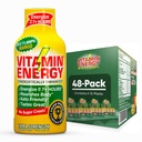 Vitamin energi B12 11 000% Ekstra styrke energi Shot Mango 48 Pack, 260 mg naturlig kaffe, B12 & B6, nootropisk fokus, vitalitet, null sukker, glutenfri, vegansk, kosher, 1,93 fl oz