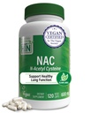 Helse Thru Nutrition NAC N-Acetyl-Cysteine 600mg 120 Kapsler | Vegansk sertifisert | Den reneste NAC Supplement | Støtter Sunn Lunge Liver Funksjoner & Cellular Helse | Non-GMO Soja & Glutenfri