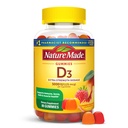 Naturlaget vitamin D3 5000 IU Per Serving Gummies Ekstra styrke, bein og immun helse støtte, 80 vitamin D Gummies for voksne, 40 dagers forsyning