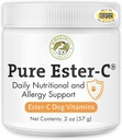 Wholistic Kjæledyr Organics ren ester-C pulver for hunder - 2 Oz - Sunn alternativ til hund Allergi Chews - Vitamin C Supplement for hund Allergi Relief, Immunstøtte, Itch Relief for hunder - laget i USA