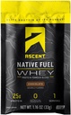 Ascent Native Fuel Whey Protein pulver - sjokolade - 15 enkelt serveringspakker