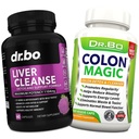 Liver & Colon Cleanse Detox Support Supplement - Naturlig Bowel Cleanser piller for intestinal blooting & daglig parabol relief - Milk Thistle Dandelion Caps & Aid Gallbladder Supplementer
