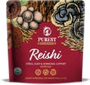 Reishi Powder - Økologisk Mushroom Extract Powder - Mushroom Supplements for immunstøtte, Stress Relief, Bedre søvn 60g