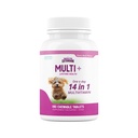 Helse forlengelse Livstid Multivitamin og Mineral Tabletter for hunder og valper, 180 tabletter - Immun, Digestion, Felles støtte, Coat & Hud Helse
