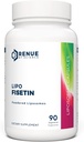 Renue By Science Fisetin 90 Liposomal Fisetin kosttilskudd - 150mg Fisetin per servering | Senolytiske kosttilskudd | Biotilgjengelig formel for økt absorpsjon | Ikke-GMO & laget i USA