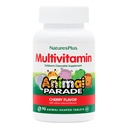Natures Plus Animal Parade Multivitamin Barn Chewables - Cherry Flavor - 90 Animal-Shaped Tabletter - fremmer helse og velvære - Vegetarisk, Glutenfri - 45 Services