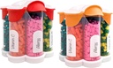 Ekstra store piller Organizer daglig, ukentlig, månedlig kosttilskudd flaske, søte Blossom piller dispenser med 7 XL sammenligninger (2 pakke Combo) (Orange og rød)