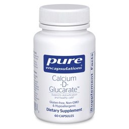 Rene innkapslinger Kalsium-D-Glucarat | Supplement til støtte Cellular Helse i leveren, lunger, bryst og kolon* 60 kapsler