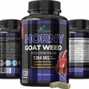 Horny Goat Weed ekstra styrke -120 Kapsler w. Maca, L-Arginine, Ginseng - Boost Desire, ytelse, Stamina, Energi, Ikke-GMO formel, 120 Kapsler