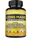 Lions Mane Supplement Kapsler med magnesium med Ashwagandha Root, Ginkgo Biloba, Rhodiola Rosea og Gotu Kola - 210 Vegan Capsules - Støtte Hjerne Helse, Positiv Mood & Energiproduksjon