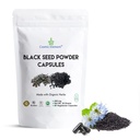 Kosmisk element 100% ren svart frø pulver kapsler organisk - Vegan Nigella Sativa 450mg svart cumin frø per servering- for helse - 60 kapsler