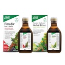 Floradix av Salus Gallexier Herbal Bitters (8,5 oz) & jern og urter (8,5 oz) Bundle - Herbal Bitter for Digestive Support* - Jern Supplement for sunn energi støtte*