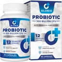 300 milliarder CFU Probiotika, 12 Strains med 3 organiske prebiotika, Probiotika for kvinner og menn, Daglig Supplement for digestive, Immune, Gut & Bloating Helse, Holdbarhet Stable, Vegan, 60 greve