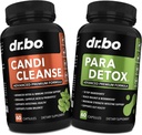 Candi Cleanse & Intestine Detox støtte Supplement piller - Extra styrke Probiotic Cleanser med intestinal Flora Gut støtte - naturlig orale Herbal Oregano, Caprylic Acid, Wormwood & Black Walnut