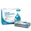 Vinner Sterile Saline Wipes, 6" x 8" Stor personlig omsorg Tørker, Gentle Saline Pads for Piercings, Multi-Purpose for sensitive øyne og ansikt, Individuelt innpakket, 70 greve