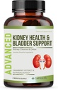 Nyre Cleanse Detox & Reparasjon og bladder Støtte-Neural Support Supplement for Nyre gjenoppretting med Chanca Piedra, Cranberry, Juniper Berries for Nyre Detox og Bladder Health.60 dagers forsyning