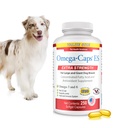 Omega-kapter ES for store og gigantiske hunder - Omega 3, vitaminer, mineraler, antioksidanter - Støtte immunsystem, ledd, hjerte og hjerne - 250 Softgelkapsler