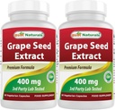 Beste Naturals Grapefrø Ekstrakt 400 mg 120 vcaps (120 greve (pakke på 2))