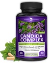 Potent Garden Candida Complex - Oregano og Caprylsyre blanding, Gut Flora Balance Complex, Intestinal Helse & Immune Support med urter og probiotika, Gut Helse Supplement for kvinner og menn 60 Count