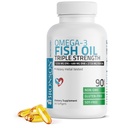 Bronson Omega 3 Fish Oil Triple Styrke 2720 mg, høy EPA 1250 mg DHA 488 mg, ikke-GMO Heavy Metal Testet, 90 Softgels