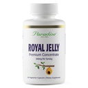 Paradise Herbs Royal Jelly, Golden Emperor, Super Potent, Ultra ren, Vegansk, Glutenfri, Ikke-GMO, Freeze-Dried Konsentrat, 60 greve vegetariske kapsler