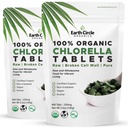 Økologisk klorella tabletter 400 greve | høy potens Superfood | Klorophyll piller fra 100% ren Grønn Algae | Broken cellevegg for maksimal absorpsjon | Vegan, Kosher, ikke-GMO | 4 tabs per dag (2-Pack)