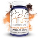 Nootropics Depot Cordyceps Mushroom Capsules 10:1 Hele frukting kroppen ekstrakt | 250 mg | 60 greve | Cordyceps militaris
