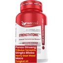 Herbtonics Testosteron Støtte Supplement for menn - koreansk Panax Ginseng & Tribulus Terrestris - Støtter sunn energi, styrke og utholdenhet - 60 vegansk kapsler