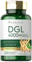 Carlyle DGL Deglycyrrhizinated Licorise Capsules | 200 greve |mg | Vegetarisk, ikke-GMO & Glutenfri Supplement