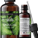 Spirulina Tinktur, Organisk Spirulina Extract (Artrospira Platensis) Herbal Supplement, Ikke-GMO i kaldtpresset organisk grønnsaker Glycerin, 700 mg, 2 oz (60 ml)
