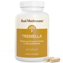 Ekte Mushrooms Tremella Mushroom Capsules – Organisk Tremella Ekstrakt fra fruktekroppen – Vegansk, ikke-GMO, Ingen fyllemidler – for daglig velvære rutine – 300 Count Mushroom Blande Supplements
