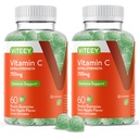 Viteey Chewable Vitamin C Gummies for voksne - 700mg Extra Styrke Immun støtte Supplement - Vegan, Glutenfri - 120 Count