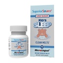 Superior Source Kids søvn ren smelter - Premium søvn supplement for barn - Inneholder Melatonin, L-Theanine & GABA - Mindre sukker - Ikke-GMO, Glutenfri - 90 MicroLingual Instant-Dissolve Melts