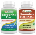 Beste Naturals Berberine Plus 1000mg & Krom Picolinate 1000mcg