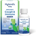 Hylands Baby Organic Cough Syrup og immunstøtte med Agave, Elderberry og Pomegranate, Soothes Cough og støtter immunisme, Nighttime, 2 fl. Oz.