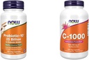NU Supplements, Probiotic-10TM, 25 milliarder, med 10 Probiotic Strains, Dairy, Soya og Glutenfri og Kosttilskudd, vitamin C-1000 med 100 mg bioflavonoider, Antioksidant Beskyttelse*, 250 Kapsler