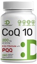 DEAL Supplyment CoQ10 200mg med PQQ 200mcg, 240 Veggie Capsules | Biotilgjengelig Coenzym Q10 Complex | støtter hjerte, energi og hjerne helse | Antioksidant støtte