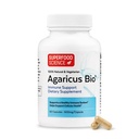 Agaricus Bio 600 mg, Natural Killer Cell Activity -USA-Grown Organic Agaricus Blazei Murill Mushroom for immunstøtte, lever og cellulære helse, høy Beta Glucan kosttilskudd, 60 Caps