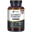 Aktivert Charcoal Capsules - 200 høy styrke vegansk kapsler - 2000 mg per servering jeg laget i Storbritannia av Prowise Healthcare