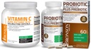 Bronson Probiotic 50 milliarder CFU + Prebiotic med Apple Polyphenoler & Pineapple Frukt Ekstract Vitamin C pulver ren askorbinsyre løselig fin ikke GMO krystaller