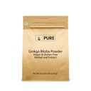 Pure Original Ingredienser Ginkgo Biloba pulver (8 oz) Alltid ren, Ingen fyllstoffer eller tilsetningsmidler, Lab verifisert