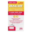 Bacid daglig probiotiske med Bacillus coagulans, kosttilskudd for digestiv helse, 100 kapsler