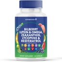 Superfood MD Eye Helse Vitaminer med Bilberry Lutein & Zeaxanthin Lycopen Resveratrol Grape Seed Extract Astaxanthin- Ardes 2 - Eye Vitamin - 60 Kapsler
