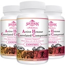 1500mg Liposomal Active Hexose Correlatert Supplement, 360 myk Gels Beta-Glucans med naturlig moskroom ekstrakt, immunsystem, leverfunksjon, opprettholde T-Cell & Killer Cell Aktivitet