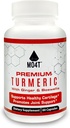 Premium Turmeric, Glukosamin, Ginger, Chondroitin Sulfate, Boswellia Extract, MSM, Bioperine, Quercetin & L-Meth - 60 Kapsler