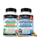 BioSchwartz respiratoriske og immune Lung støtte Supplement med Quercetin (1 måneds forsyning) Plus 17 i 1 immun støtte Supplement med antioksidanter (1 måneds forsyning)