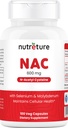 NAC Supplement N-Acetyl Cysteine Liver Supplement med Selenium & Molybdenum for leverhelse ® N-Acetyl Cysteine 600 mg 100 kapsler