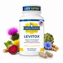 Levitox - Melk Thistle Liver Detox Supplement med Dandelion Root og Artichoke Extract - støtter lever helse, metabolisme og digestion - 60 kapsler
