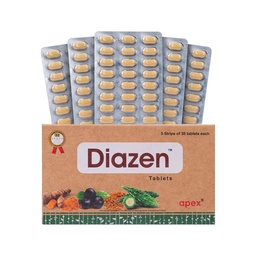 Green Milk Diazen Tablets | Ayurvedic Blood Sugar Balance Supplement | Supports Glucose & Metabolic Wellness | Helps Maintain Energy & Digestive Balance | Herbal Diabetes Care Formula | 5x30 Tablets